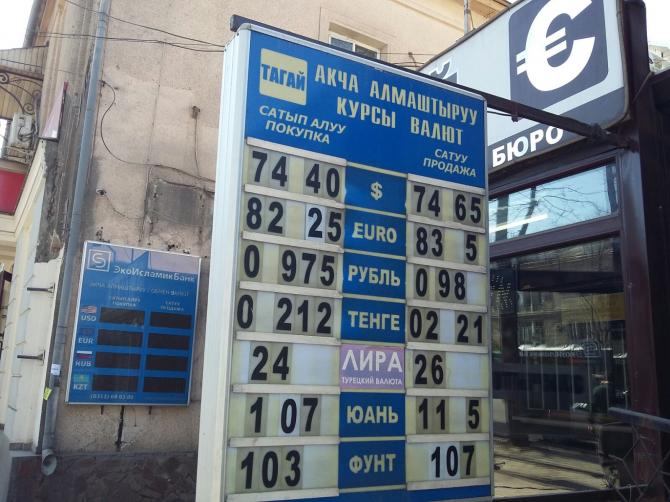 Фоторепортаж — Текущий курс валют на Моссовете — Tazabek