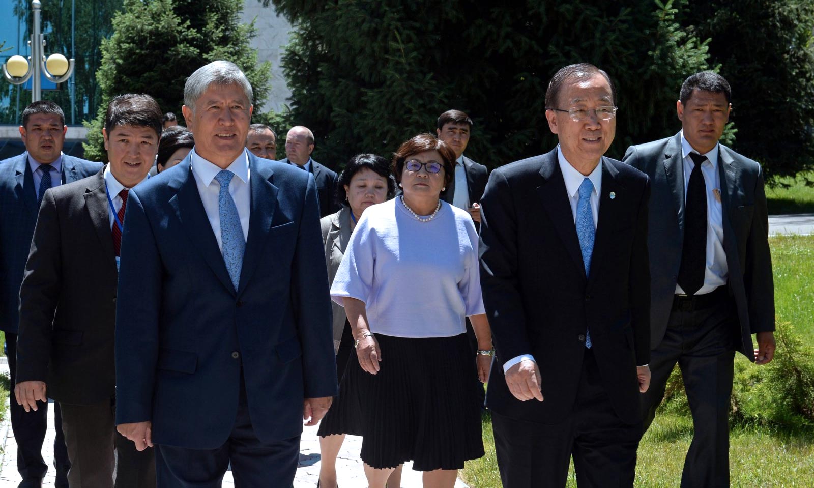 Алмазбек Атамбаев и Пан Ги Мун