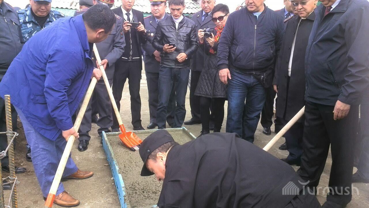 Turmush: В Караколе началось строительство детского сада для сотрудников  милиции (фото)