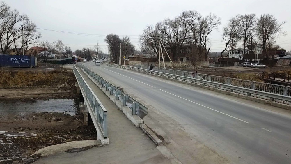 Мост по ул.Орозбекова через БЧК, построенный в 2018 году