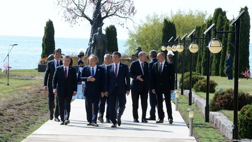 Лидеры стран ССТГ на саммите в Чолпон-Ате, 3 сентября 2018 года.