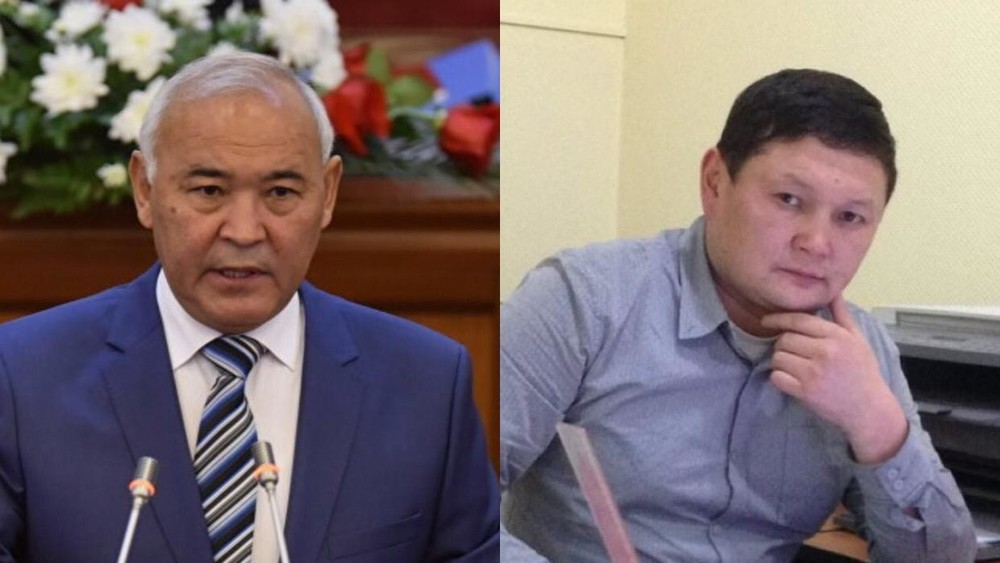Слева направо: депутат ЖК Кубанычбек Жумалиев и Сыймык Жапыкеев