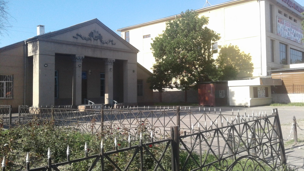 Дом культуры села Александровка и стоящие рядом два павильона