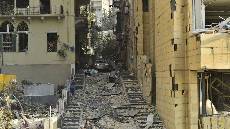 Жилой квартал, пострадавший от взрыва. Фото: Anadolu