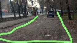 Когда «Бишкекзеленхоз» посадит деревья на Жибек Жолу-Асановой? - горожанин