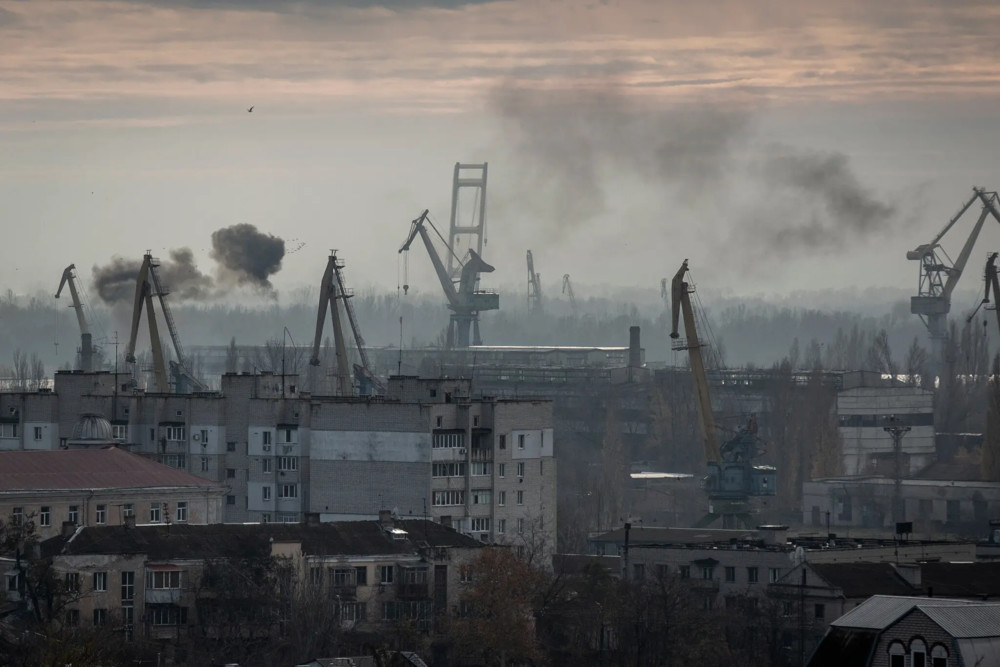 Российский удар по порту в Херсоне в ноябре