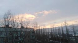 Зимнее утро в Бишкеке. Фото горожанина