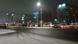 Южная магистраль от Советской до Айтматова стоит. Видео