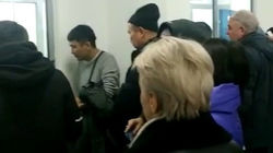 Огромные очереди в банке «Кыргызстан». Видео