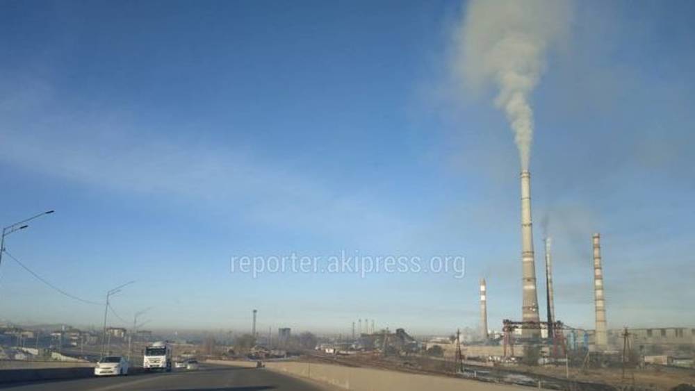 ТЭЦ Бишкека утром 16 декабря. Фото горожан