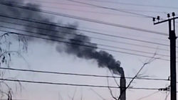 Дым из ТЭЦ вечером 16 декабря. Видео