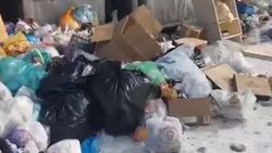 Гора мусора на Ахунбаева. Видео