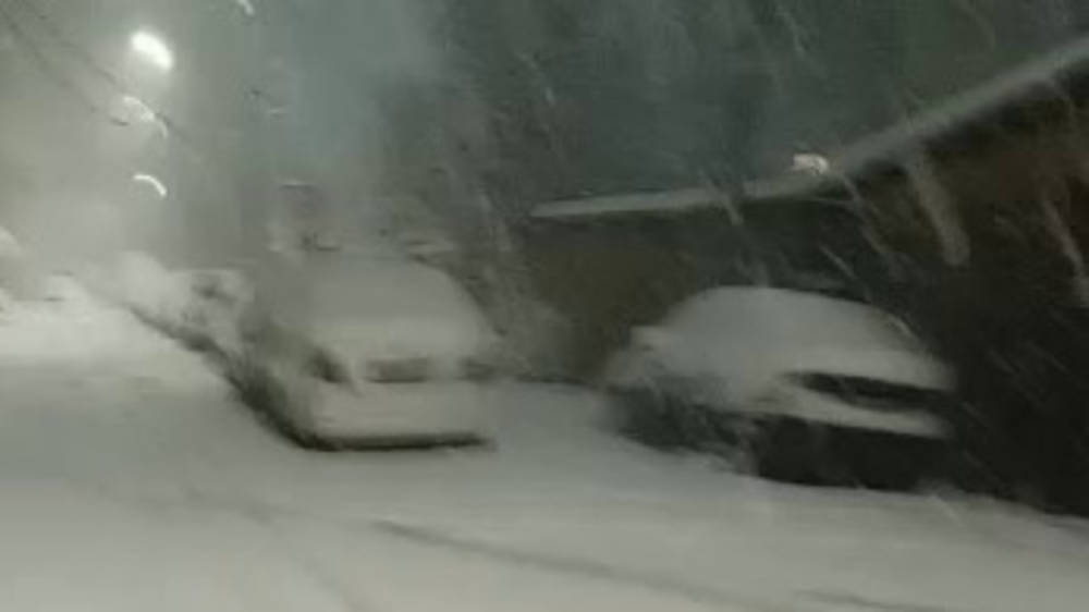 Зимняя сказка в Бишкеке. Видео 4 января