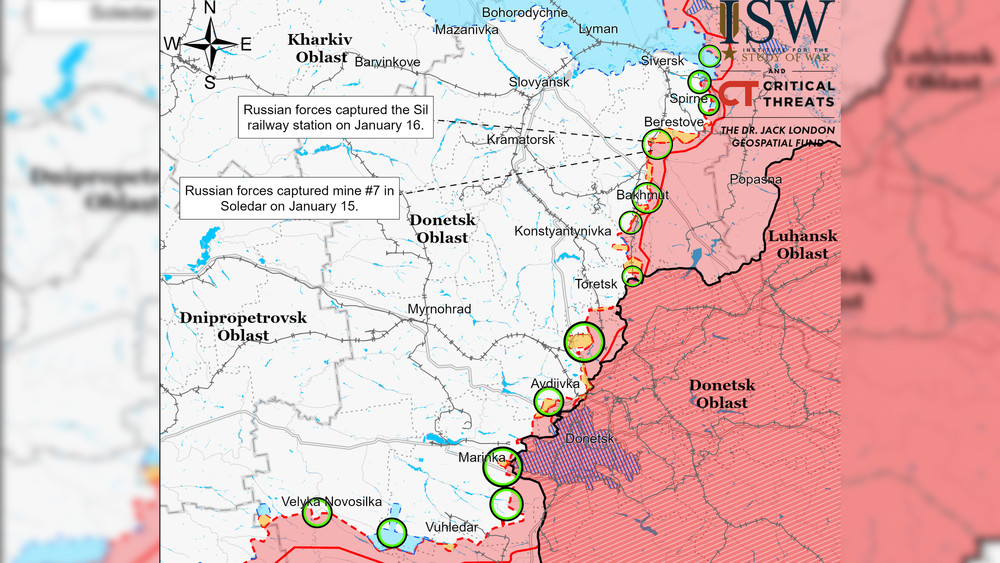 Бахмут карта боев