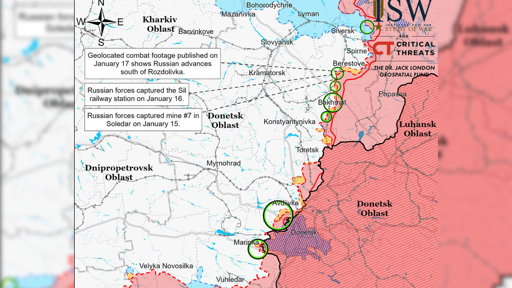 Институт изучения войны карта боевых действий на украине