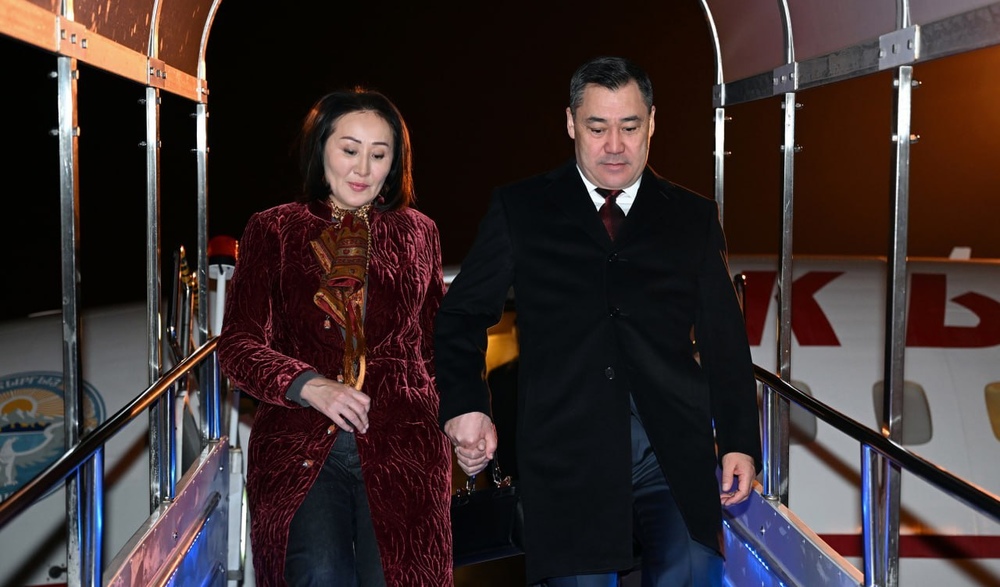 Садыр Жапаров с супругой Айгуль Жапаровой