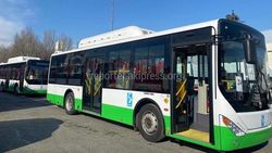 В Бишкеке новые автобусы начали выходить на линию