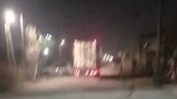 В районе Верхнего Төкөлдөша фура ночью заезжает на погрузку