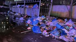 Свалка мусора на Тоголок Молдо. Фото