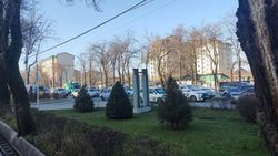 Огромная пробка на Айтматова. Фото горожанина
