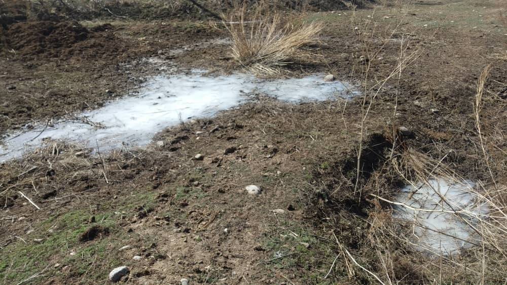 УВД Иссык-Кульской области установило факт слива сточных вод в речку. Фото