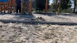 «Сделайте как было». Как выглядит новая детская площадка в Арча-Бешике. Видео