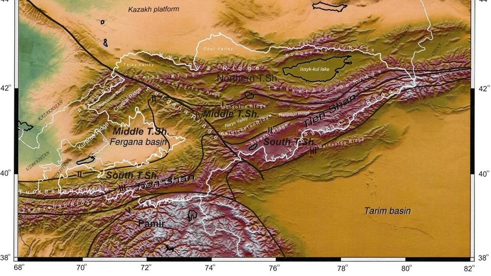 Тянь шань карта