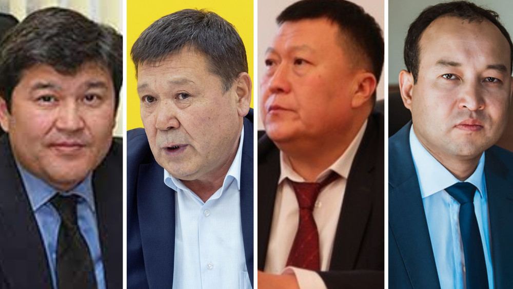 слева направо: Уланбек Асанов, Канатбек Мадумаров, Мелс Аттокуров, Азизбек Омуркулов