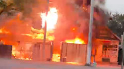 Еще видео пожара дома в Канте