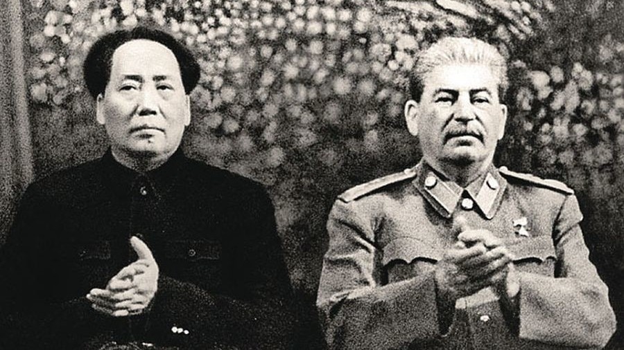 Мао Цзэдун и Иосиф Сталин