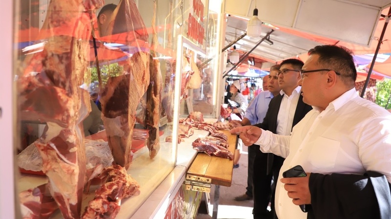Meat shops inspected in Osh central market - Vimarsana News