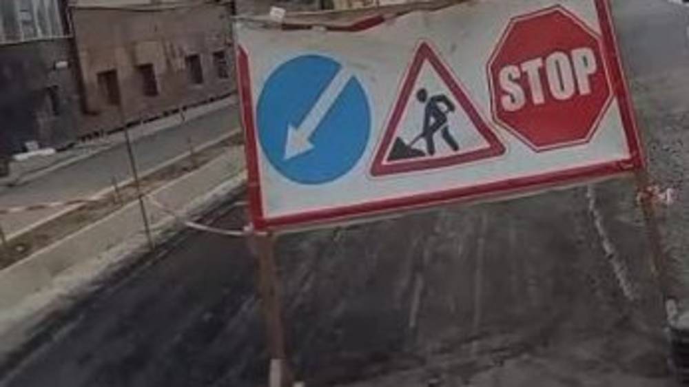 В Жалал-Абаде ремонтируют новую дорогу. Видео