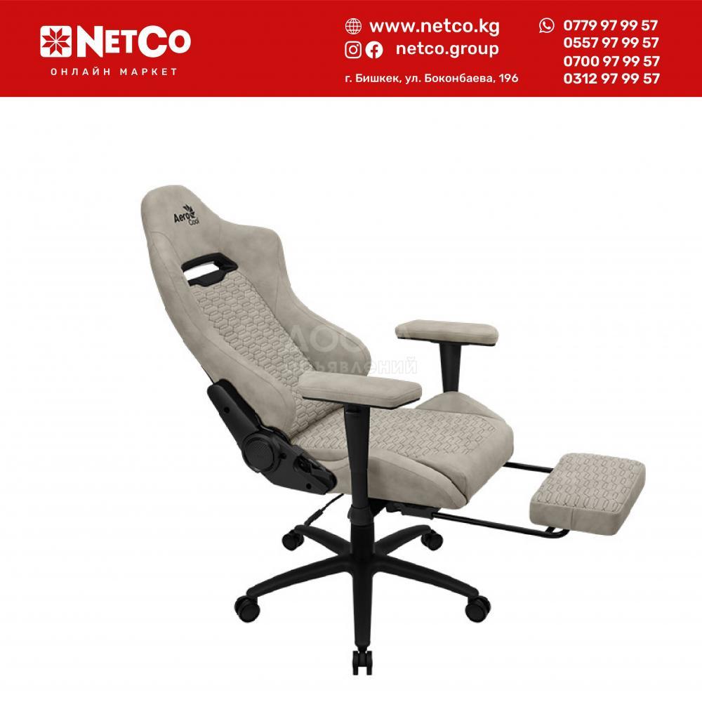 Игровое кресло AEROCOOL ROYAL AeroSuede SAND TAN 4D Armrest 65mm wheels PVC Fabric