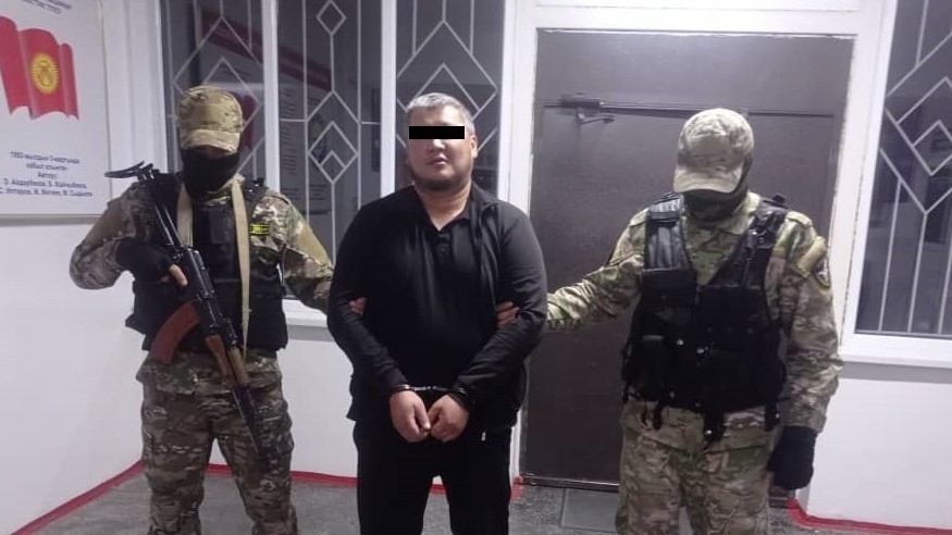 Подозреваемый. Фото пресс-службы УВД Иссык-Кульской области