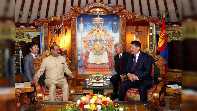 President of Mongolia receives Speaker of Indian Parliament's Lower House - Vimarsana News