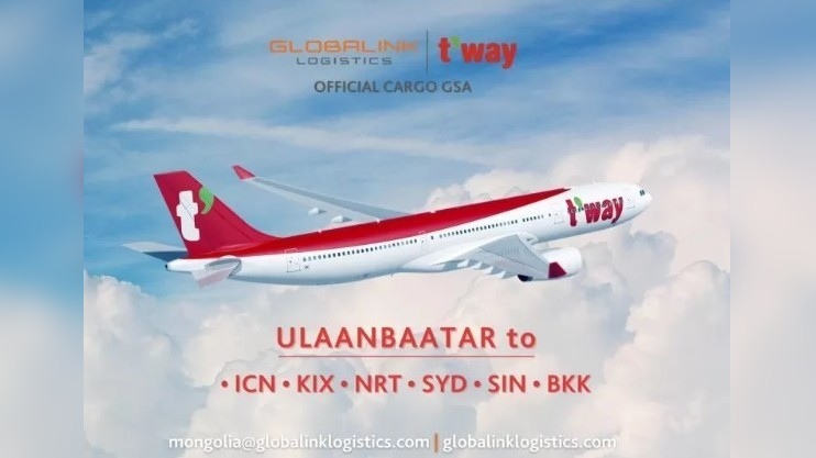 Mongolia's T'way Air Cargo appoints Globalink Logistics its GSA - Vimarsana News