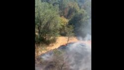 В парке Ататюрка опять пожар