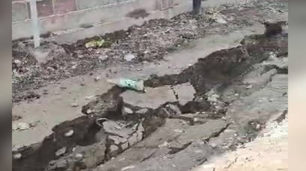 Горожанин жалуется на состояние 26-й улицы жилмассива Арча-Бешик после прокладки канализации