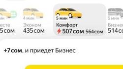 «В час пик 400-500 сомов». Горожане жалуются на высокие цены «Яндекс Такси»