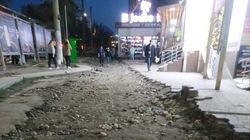 Тротуар на ул.Юнусалиева перекопал и в ужасном состоянии. Фото