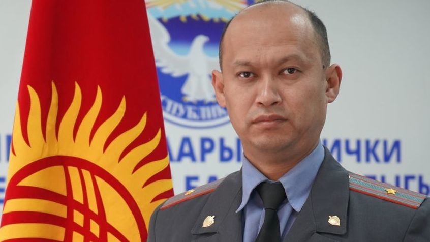 Майор милиции Манас Ибраимов служит в Отделе кадров ГУВД Бишкека