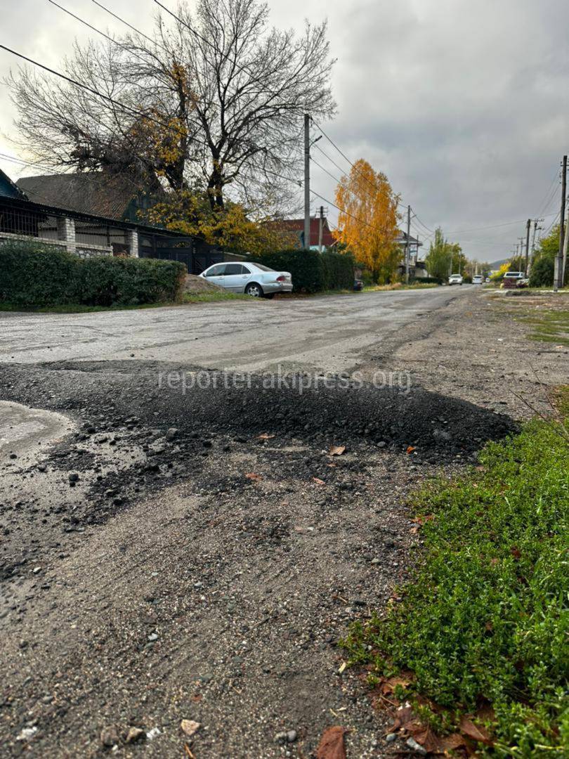 Жители улицы Кожомкулова самовольно выложили лежачие полицейские высотой до  25 см, - горожанин