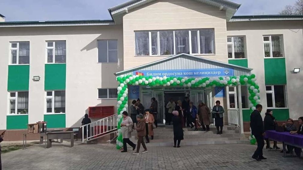 Новая школа в селе Жайылган Манасского района