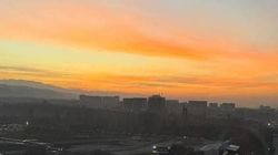 Красивый закат в Бишкеке в объективе горожанки