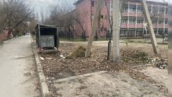 «Тазалык» убрал мусор возле школы №38. Фото