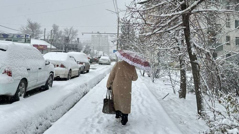 Фото — Первый Снег в Бишкеке