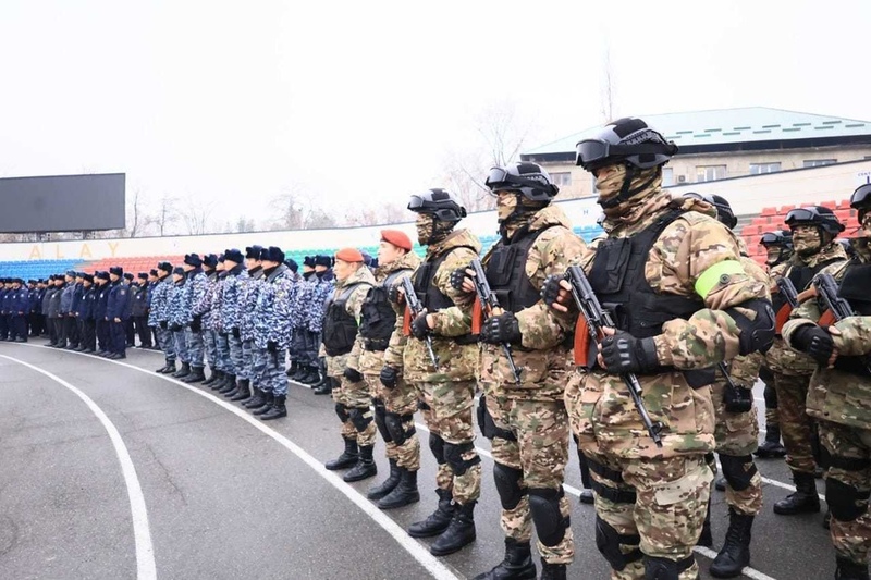 Garrison review of law enforcement takes place at Osh stadium - Vimarsana News