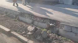 Горожанин жалуется, что по ул. Скрябина сломали новый тротуар