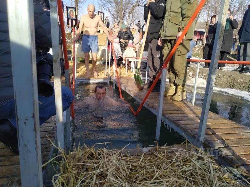 Epiphany bathing held in Zarechnoye village river - Vimarsana News
