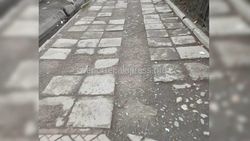 Капремонт тротуара по улице Шабдан Баатыра не завершен, - мэрия